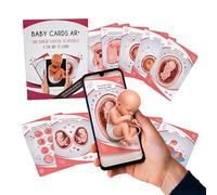 AR+ Body Planet Baby Cards - Cartes éducatives de naissance et de grossesse avec réalité augmentée, Flash Cards Comment naît un bébé pour enfants, application incluse, jouet éducatif, cadeau future