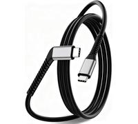 AR Câble de lunettes intelligentes USB C 240 W 20 Gbit/s Données 4K 60 Hz | Prise coudée de type C à 120 ° - Joints renforcés - Câble de charge rapide 4K pour Xreal One/Air/Rokid
