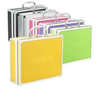 AR Carry Box® Petite mallette à outils en aluminium vide 260 x 210 x 80 mm Jaune