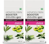 AR Hemoglobin Booster Juice - 500 ml (Pack of 2) | Helps to improve your Haemoglobin Count | Goodness Dev Daru, Kutki, Amla