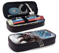 Ar-K Surv-Ival Evol-Ved Trousse à crayons en cuir pour filles/garçons avec fermeture éclair durable