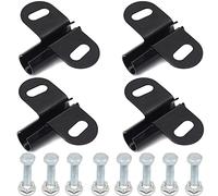 AR-PRO Lot de 4 supports d'essieu de brouette - Compatible avec les essieux de brouette de 1,6 cm - Support de 8,3 cm de large par 5,5 cm de long - Ensemble complet comprenant boulons et écrous