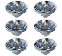 AR111 Ampoules LED GU10 Réflecteur Projecteur 12 Watts COB 1200 Lumens (équivalent 100 W) Angle de Faisceau 120° Spot AC 85-265 Volts Non dimmable (Pack de 6) (Blanc Chaud 3000 K)