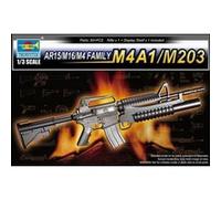 Ar15/m16/m4 Family-m4a1/m203 - 1:3e - Trumpeter G