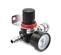 AR2000 G1/4 ''pneumatique Mini contrôle de surpression d'air compresseur régulateur unités de traitement vanne avec jauge 4MM-16MM raccord(AR2000 w PMSM20)