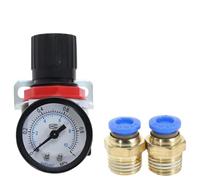 AR2000 G1/4 '' Soupape de régulation de surpression de compresseur de contrôle d'air avec raccords de 6 mm, 8 mm, 10 mm, 12 mm for une gestion précise de l'air