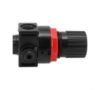 AR2000 Valve de régulation de pression du compresseur d'air avec manomètre, entrée G1/4", boîtier en alliage d'aluminium, régulateur de décharge réglable pour un contrôle précis et une installation