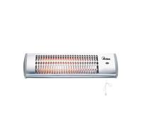 ARDES - AR437B Radiateur à Quartz Mural Extérieur/Intérieur, Soufflant Faible Consommation, Chauffage 2 Puissances 600W/1200W, Interrupteur Manuel