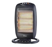ARDES - AR454B HALO 12 Radiateur Halogène Oscillant 3 Barres de Chauffage - Radiateur Halogène Basse Consommation Panneau de Commande et Poignée de Transport - Radiateur Chauffage Silencieux Oscillant