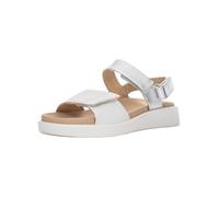 ARA Femme Madeira Sandale, Blanc/argenté, 41 EU Large
