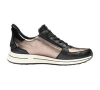 ARA Baskets Osaka 2.0 pour femme en cuir lisse noir, Noir , 38.5 EU