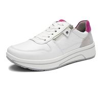 Ara Baskets Sapporo pour Femme, Blanc/Rose Galet, 41 EU Large