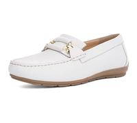 ARA Femme Alabama Mocassin, Blanc, 38.5 EU