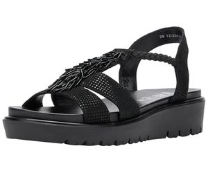 ARA Femme Bilbao Sandale, Noir, 39 EU