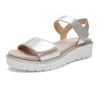ARA Femme Bilbao Sandale, Platine, 37 EU
