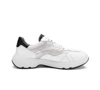 Ara Femme Boston Basket, Blanc, Noir poudré, 36 EU Large