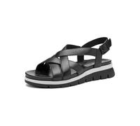 ARA Femme Cambridge Sandale, Noir crème, 41 EU
