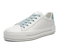 ARA Femme Canberra Basket, Blanc Aqua, 41.5 EU Large