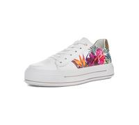 ARA Femme Canberra Basket, White Tropicana Multi Herb, 37.5 EU Large