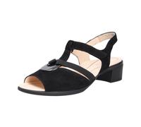 ara, Femme, Chaussures, Noir, Taille: 36 EU Sandale confortable pour femme en cuir nubuck doux