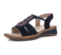 ARA Femme Hawaï Sandale, Bleu, 43 EU