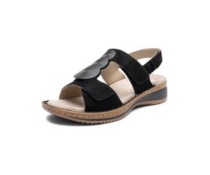 ARA Femme Hawaï Sandale, Noir, 40 EU
