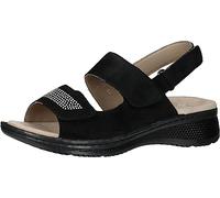 ARA Femme Hawaï Sandales, Noir, 39 EU