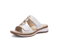 Ara Femme Hawaii Ballerines, Blanc, Platine et Argent, 38 EU