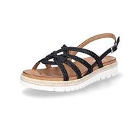 ARA Femme Jamaïque Sandales, Noir, 38 EU