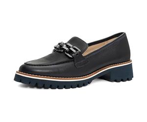 ARA Femme Kent Mocassin, Bleu, 41 EU Étroit