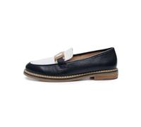 ARA Femme Kent Mocassin, Bleu, Blanc, 40 EU