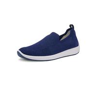 Ara Femme Lissabon Mocassin, Bleu Encre, 42 EU
