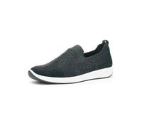 ARA Femme Lissabon Mocassin, Noir et Noir, 43 EU