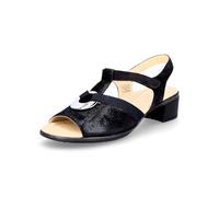 ARA Femme Lugano Sandale à Talon, Bleu, 40 EU Large