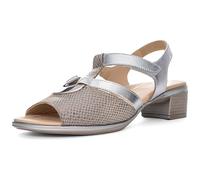 ARA Femme Lugano Sandale, Cashmere Silver, 38.5 EU Large