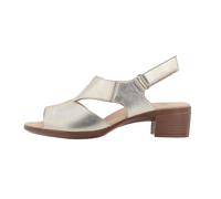 ARA Femme Lugano Sandale, Platine, 36.5 EU Large