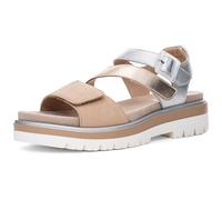 ARA Femme Malaga Sandale, Shell Sand Silver, 43 EU