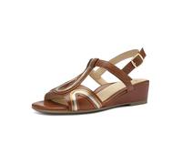 ARA Femme Sirmione Sandale, Mocca Whisky Silver Mocca, 37.5 EU Large