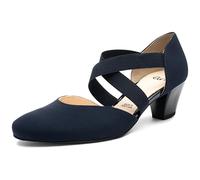 ara Femme Toulouse 1233439 Escarpins Bride Cheville, Bleu (Blau 62), 38 EU