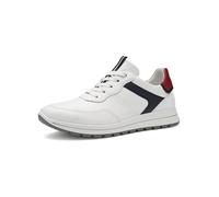 Ara Homme Matteo Basket, Blanc/Bleu Cerise, 47 EU Large
