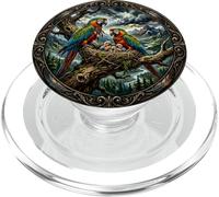 Ara Mignon Garcon Jaune ornithologue ornithologue Perroquet Oiseaux forêt Vierge PopSockets PopGrip pour MagSafe