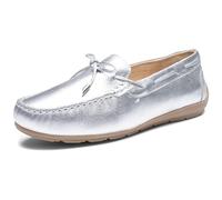 ARA Mocassins Alabama pour Femme, argenté, 38 EU