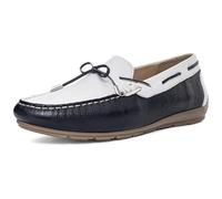 ARA Mocassins Alabama pour Femme, Bleu, Blanc, 36,5 EU, Bleu, Blanc, 36.5 EU