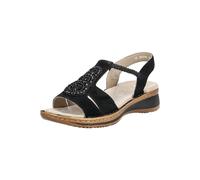 ARA Femme Hawaï Sandale, Noir, 40 EU