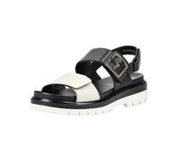 ARA Femme Malaga Sandale, Noir crème, 42 EU