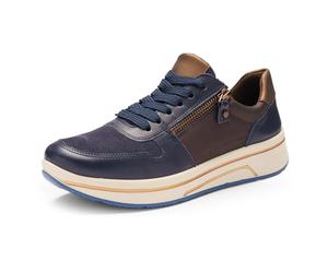 Ara Sapporo - Baskets pour Femme - Bleu - Amarone - Nuts - Pointure 35 EU, Écrous Amarone Bleus, 35 EU Large