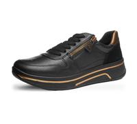 Ara Sapporo Baskets pour Femme - Noir - Marron - Pointure 39 EU, Marrone Noir, 39 EU Large