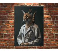 ARA STEP Caracal Animals Reproduction réaliste sans cadre Format A3 297 x 420 mm (11,7 x 16,5 pouces) (Caracal Animal Doctor 1)