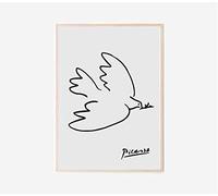 Ara Step Célèbre Pablo Picasso Peintures Murales Art Poster Prints Sans Cadre (297 x 420 mm) - Colombe de la Paix 1949 Exposition Musée