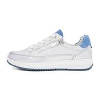 ARA Women's Osaka Sneaker, Silver Nebbia Azzuro, 38 EU Weit